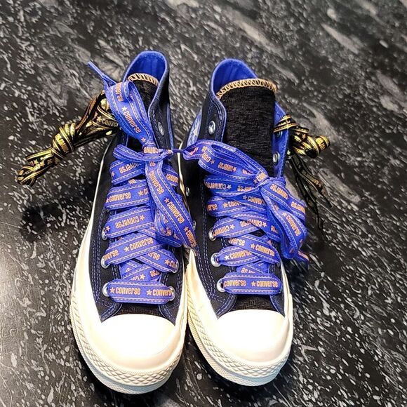 BRAND NEW CONVERSE CHUCK 70 RIBBON LACES KADIN SIYAH SNEAKER - Picture 3 of 16